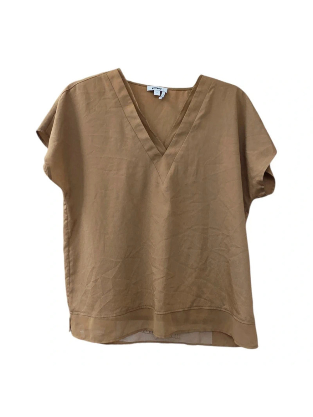 DKNY golden brown blouse